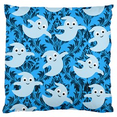 Halloween Ghosts Large Cushion Case (one Side) by NerdySparkleGoth