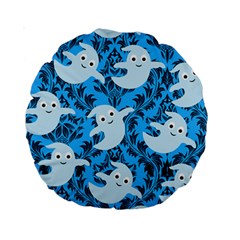 Halloween Ghosts Standard 15  Premium Round Cushions by NerdySparkleGoth