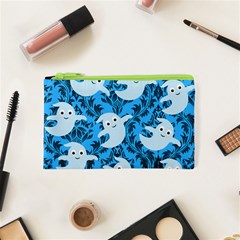 Halloween Ghosts Cosmetic Bag (xs) by NerdySparkleGoth