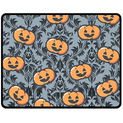 Halloween Jack O Lantern Fleece Blanket (medium)  by NerdySparkleGoth