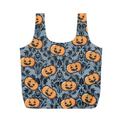 Halloween Jack O Lantern Full Print Recycle Bag (m)