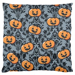 Halloween Jack O Lantern Large Flano Cushion Case (two Sides) by NerdySparkleGoth