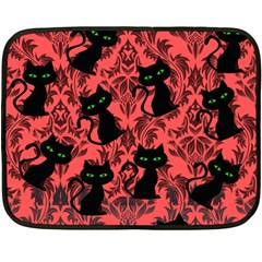 Halloween Cats Fleece Blanket (mini) by NerdySparkleGoth