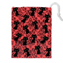 Halloween Cats Drawstring Pouch (4xl) by NerdySparkleGoth