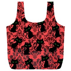 Halloween Cats Full Print Recycle Bag (xxxl) by NerdySparkleGoth