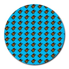 Monarch Butterfly Print Round Mousepads by Kritter