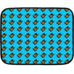 Monarch Butterfly Print Fleece Blanket (Mini) 35 x27  Blanket