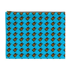 Monarch Butterfly Print Cosmetic Bag (xl) by Kritter