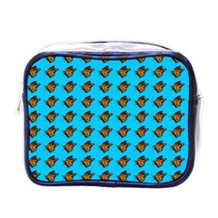 Monarch Butterfly Print Mini Toiletries Bag (one Side) by Kritter