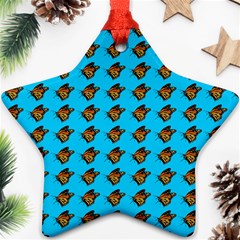 Monarch Butterfly Print Star Ornament (two Sides)