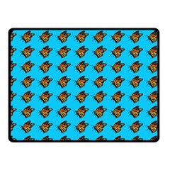 Monarch Butterfly Print Fleece Blanket (small) by Kritter