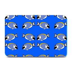 Powder Blue Tang Print Plate Mats by Kritter