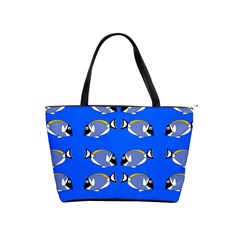 Powder Blue Tang Print Classic Shoulder Handbag by Kritter