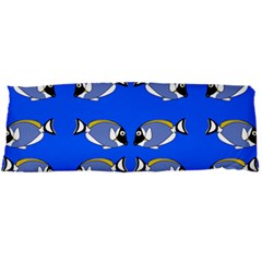 Powder Blue Tang Print Body Pillow Case Dakimakura (two Sides) by Kritter