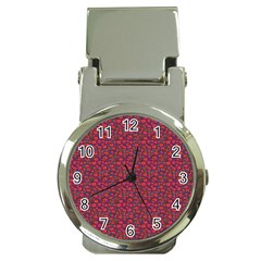 Pink Zoas Print Money Clip Watches by Kritter