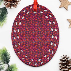 Pink Zoas Print Ornament (oval Filigree) by Kritter