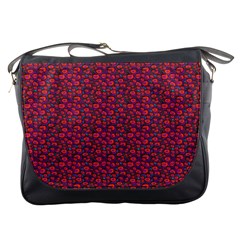 Pink Zoas Print Messenger Bag by Kritter