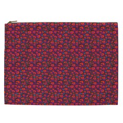 Pink Zoas Print Cosmetic Bag (xxl) by Kritter