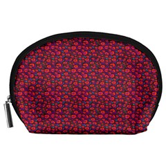 Pink Zoas Print Accessory Pouch (large) by Kritter