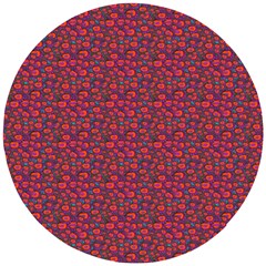 Pink Zoas Print Wooden Puzzle Round by Kritter