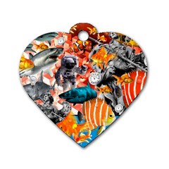 Point Of Entry Dog Tag Heart (one Side) by impacteesstreetwearcollage