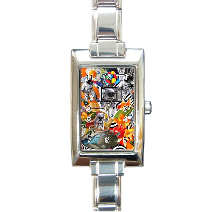 Point Of Entry 3 Rectangle Italian Charm Watch