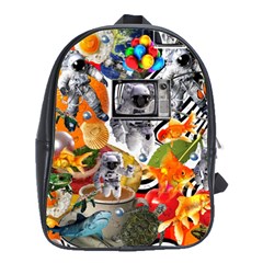 Point Of Entry 3 School Bag (large) by impacteesstreetwearcollage