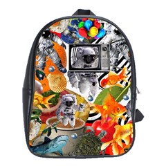 Point Of Entry 3 School Bag (xl) by impacteesstreetwearcollage