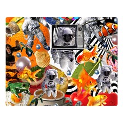 Point Of Entry 3 Double Sided Flano Blanket (large)  by impacteesstreetwearcollage