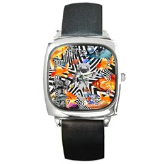 Point Of Entry 2 Square Metal Watch