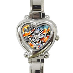 Point Of Entry 2 Heart Italian Charm Watch