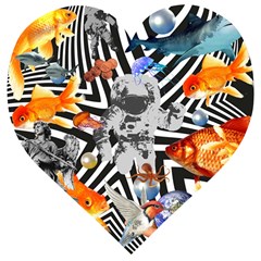 Point Of Entry 2 Wooden Puzzle Heart by impacteesstreetwearcollage