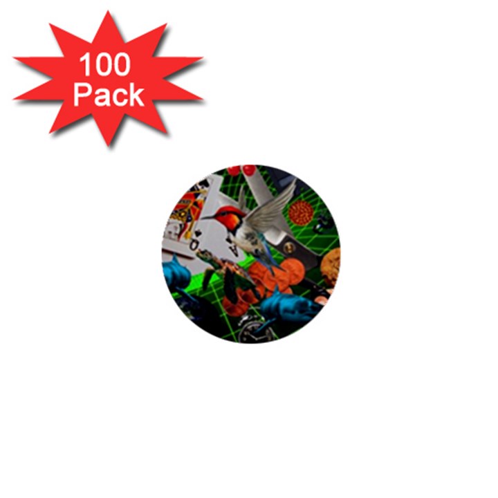 Through Space And Time 1  Mini Buttons (100 pack) 