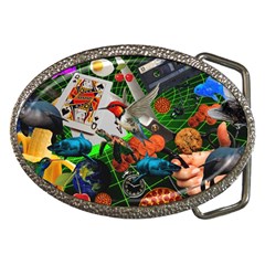 Through Space And Time Belt Buckles by impacteesstreetwearcollage