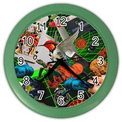 Through Space And Time Color Wall Clock by impacteesstreetwearcollage