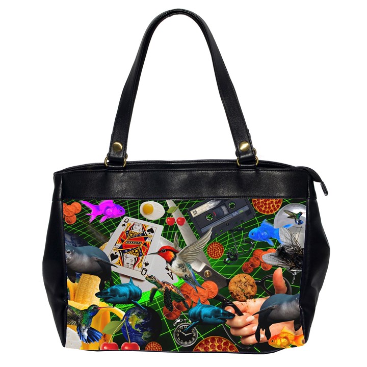 Through Space And Time Oversize Office Handbag (2 Sides)