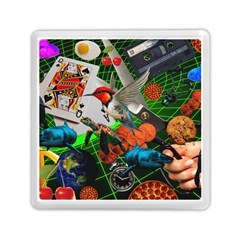 Through Space And Time Memory Card Reader (square) by impacteesstreetwearcollage