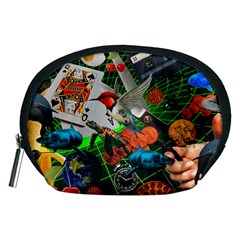 Through Space And Time Accessory Pouch (medium) by impacteesstreetwearcollage