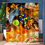 Through Space And Time 5 Shower Curtain 60  x 72  (Medium)  60 x72  Curtain