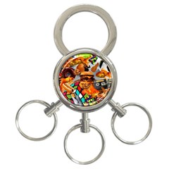 Through Space And Time 3 3-ring Key Chain by impacteesstreetwearcollage