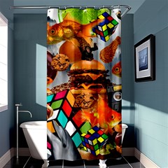 Through Space And Time 3 Shower Curtain 36  X 72  (stall)  by impacteesstreetwearcollage