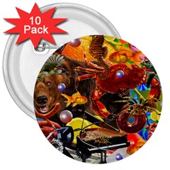 Through Space And Time 2 3  Buttons (10 Pack)  by impacteesstreetwearcollage