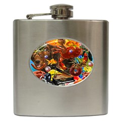 Through Space And Time 2 Hip Flask (6 Oz) by impacteesstreetwearcollage