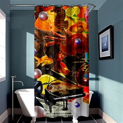 Through Space And Time 2 Shower Curtain 36  X 72  (stall)  by impacteesstreetwearcollage