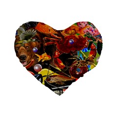 Through Space And Time 2 Standard 16  Premium Heart Shape Cushions by impacteesstreetwearcollage