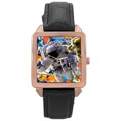 The Journey Home Rose Gold Leather Watch  by impacteesstreetwearcollage