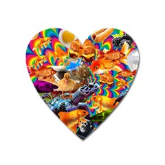 Journey Through Time Heart Magnet by impacteesstreetwearcollage