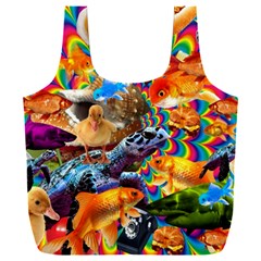 Journey Through Time Full Print Recycle Bag (xxl) by impacteesstreetwearcollage