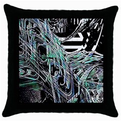 Robotic Endocrine System Throw Pillow Case (black) by MRNStudios