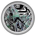 Robotic Endocrine System Wall Clock (Silver) Front